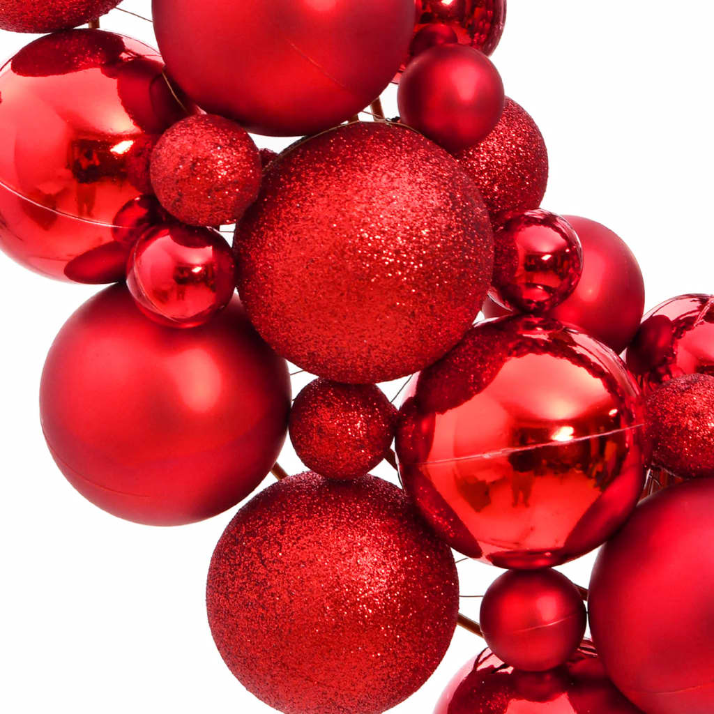 Vidaxl Weihnachtskranz 45 cm Polystyrolrot