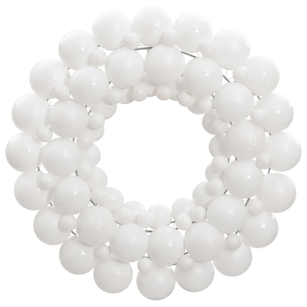 Vidaxl Weihnachtskranz 45 cm Polystyrol Weiß