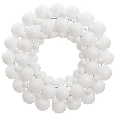 Vidaxl Weihnachtskranz 45 cm Polystyrol Weiß
