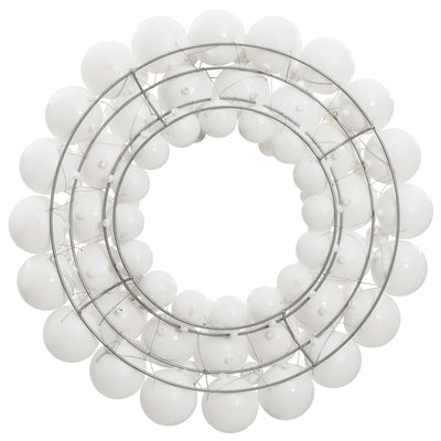 Vidaxl Weihnachtskranz 45 cm Polystyrol Weiß