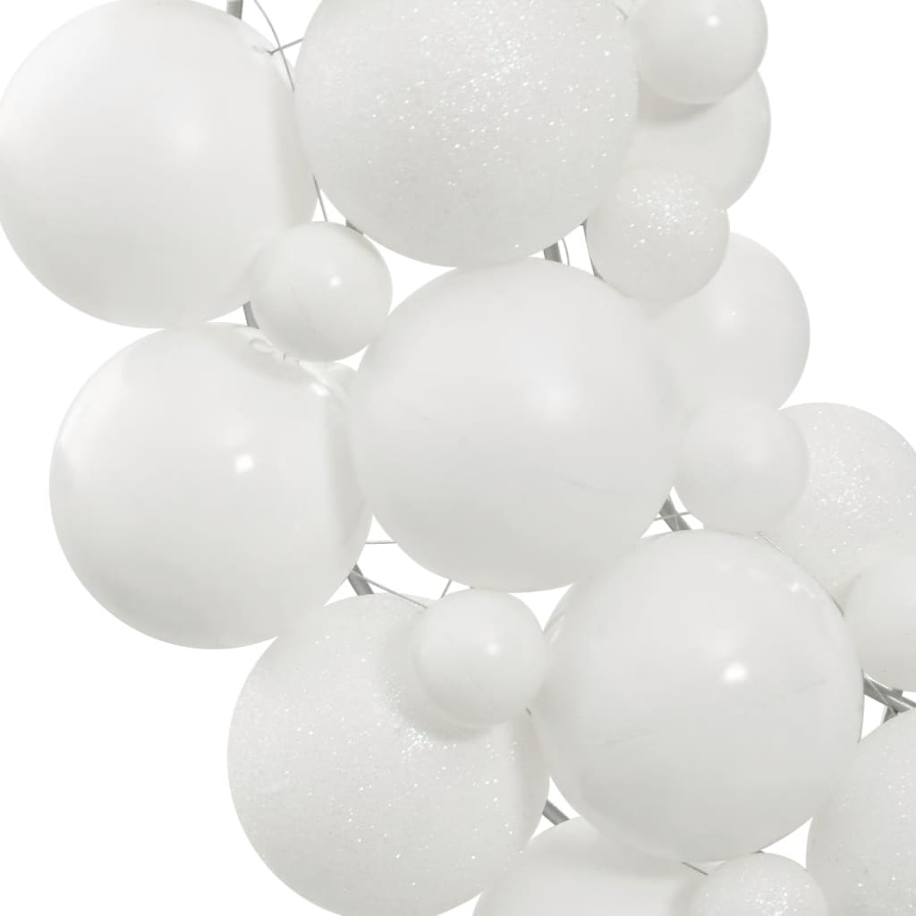 Vidaxl Weihnachtskranz 45 cm Polystyrol Weiß