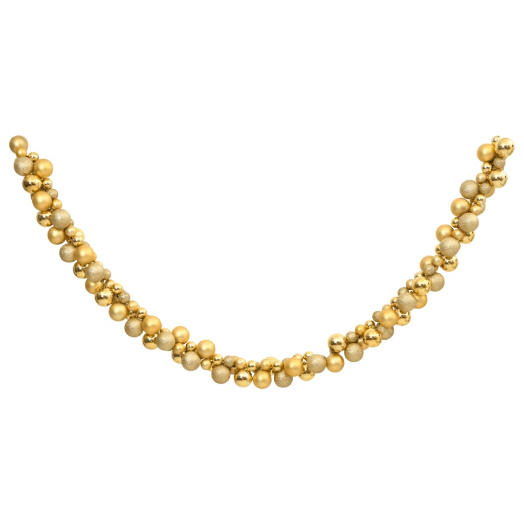 Vidaxl Weihnachten Girlande 175 cm Polystyrol Goldfarbe