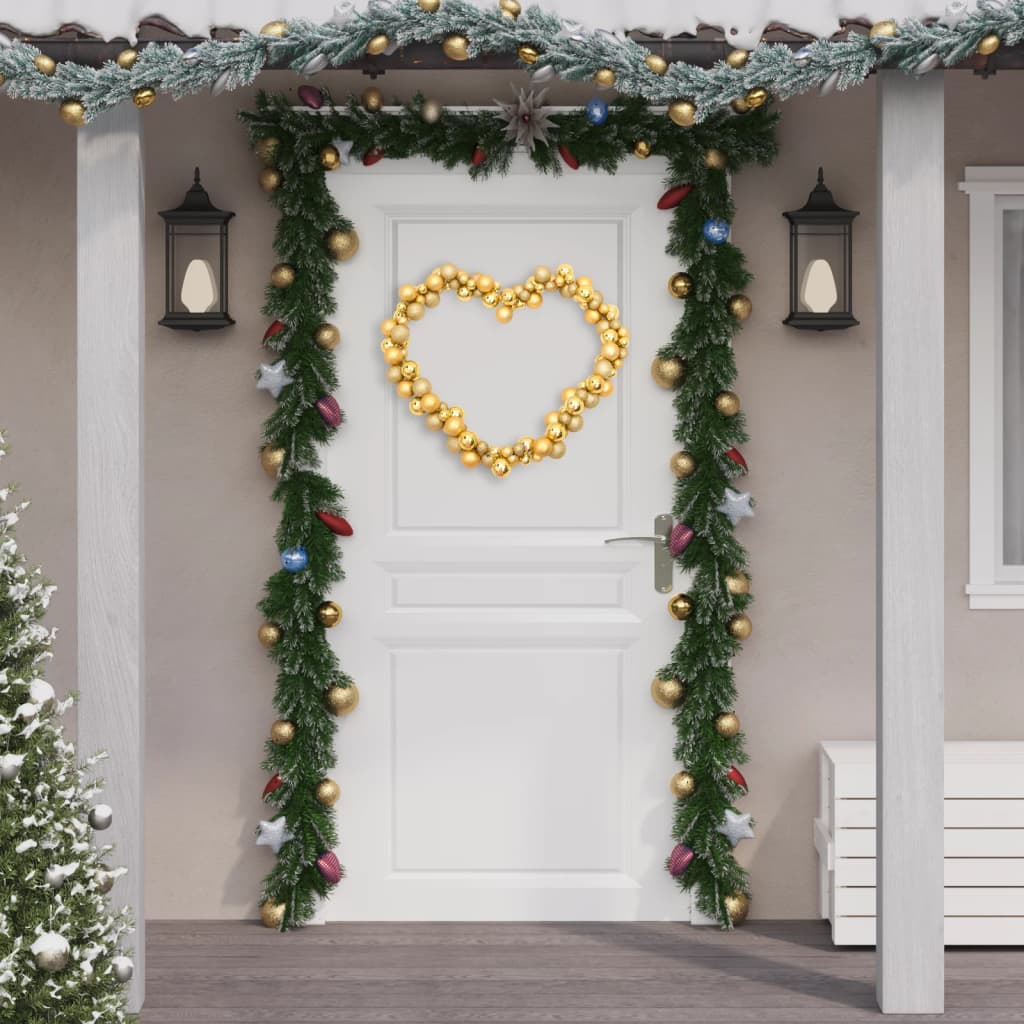 Vidaxl Weihnachten Girlande 175 cm Polystyrol Goldfarbe