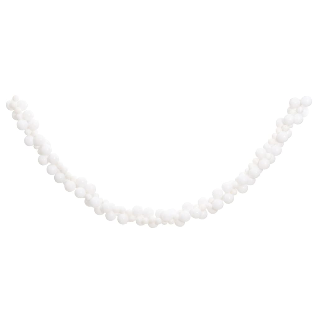 Vidaxl Weihnachtsgirlandbällchen 175 cm Polystyrol Weiß