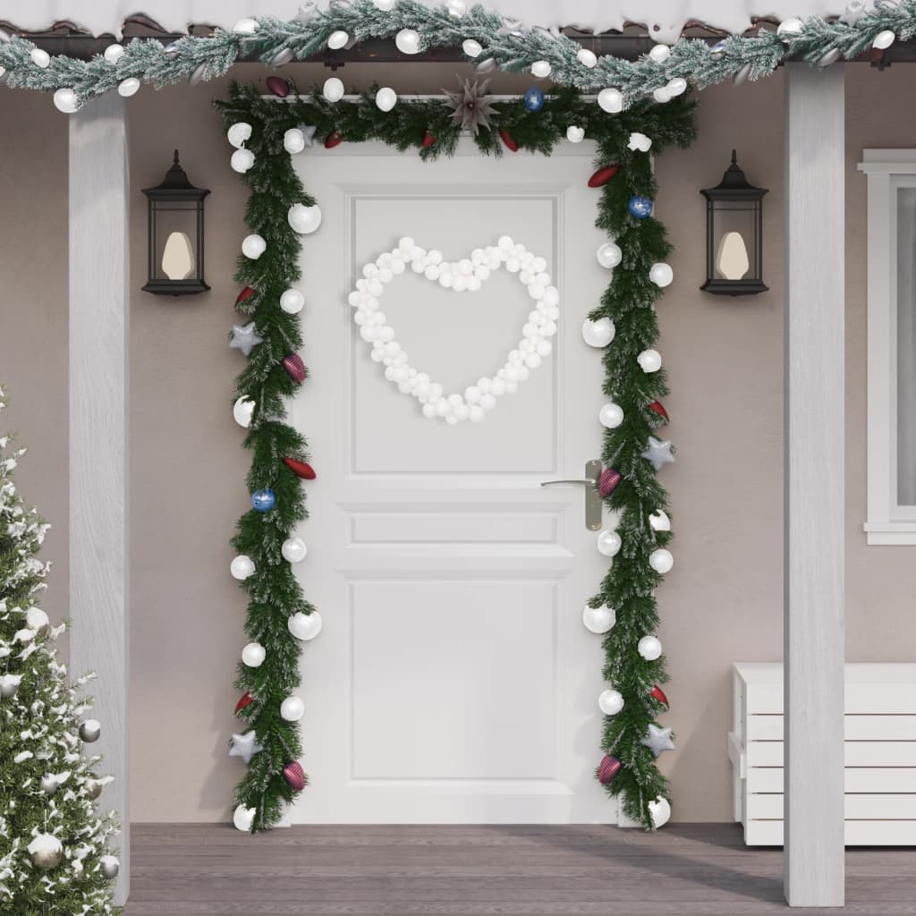 Vidaxl Weihnachtsgirlandbällchen 175 cm Polystyrol Weiß