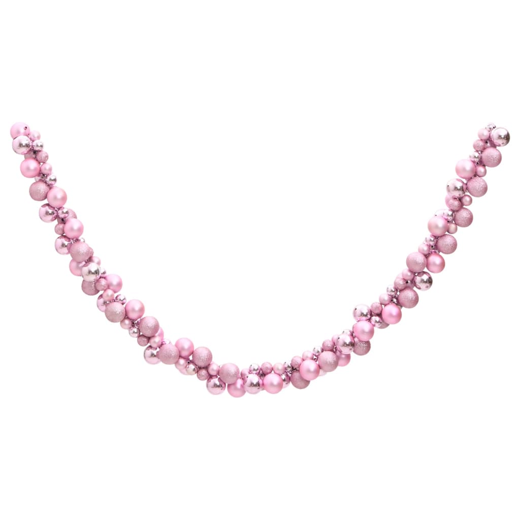 Vidaxl Weihnachtsgirlandbällchen 175 cm Polystyrol Pink
