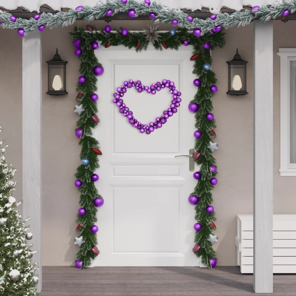 Vidaxl Weihnachtsgirlandbällchen 175 cm Polystyrol lila