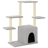 Vidaxl -Katzenmöbel mit Sisal -Kratzerposten 97,5 cm hellgrau - afbeelding 2