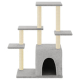 Vidaxl -Katzenmöbel mit Sisal -Kratzerposten 97,5 cm hellgrau - afbeelding 3