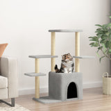 Vidaxl -Katzenmöbel mit Sisal -Kratzerposten 97,5 cm hellgrau - afbeelding 1