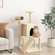 Vidaxl -Katzenmöbel mit Sisal -Kratzerpfosten 110,5 cm creme -colored