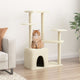 Vidaxl -Katzenmöbel mit Sisal -Kratzer -Pfosten 107,5 cm creme -colored