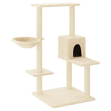Vidaxl -Katzenmöbel mit Sisal -Kratzerposten 95 cm creme -gelenkt - afbeelding 2