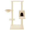 Vidaxl -Katzenmöbel mit Sisal -Kratzerposten 95 cm creme -gelenkt