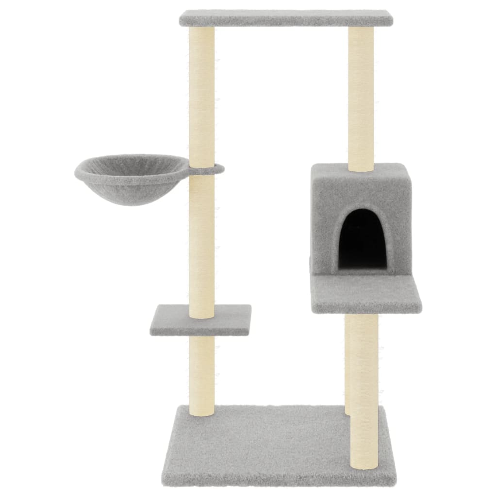 Vidaxl -Katzenmöbel mit Sisal -Kratzern 95 cm hellgrau
