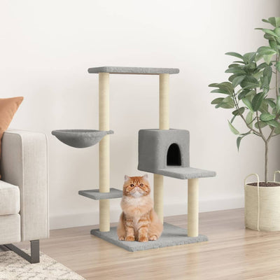 Vidaxl -Katzenmöbel mit Sisal -Kratzern 95 cm hellgrau