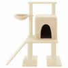 Vidaxl -Katzenmöbel mit Sisal -Kratzerposten 96,5 cm creme -colored