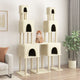 Vidaxl -Katzenmöbel mit Sisal -Kratzer -Pfosten 199 cm creme -gelenkt