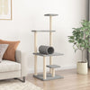 Vidaxl -Katzenmöbel mit Sisal -Kratzerpfosten 136 cm hellgrau