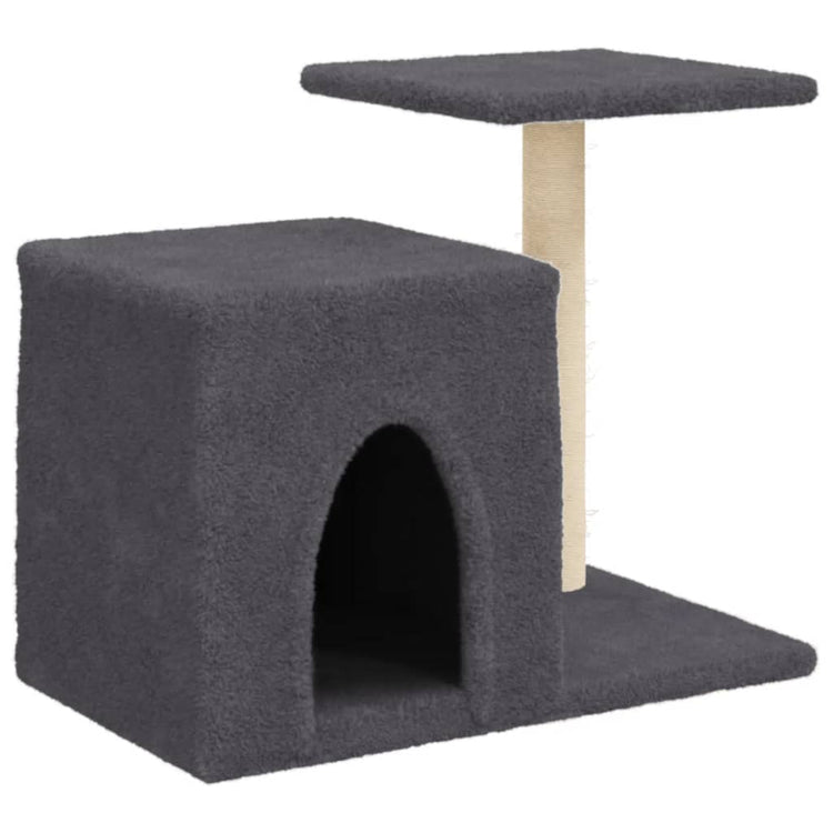 Vidaxl -Katzenmöbel mit Sisal -Kratzerpfosten 50,5 cm dunkelgrau