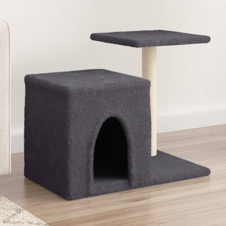 Vidaxl -Katzenmöbel mit Sisal -Kratzerpfosten 50,5 cm dunkelgrau