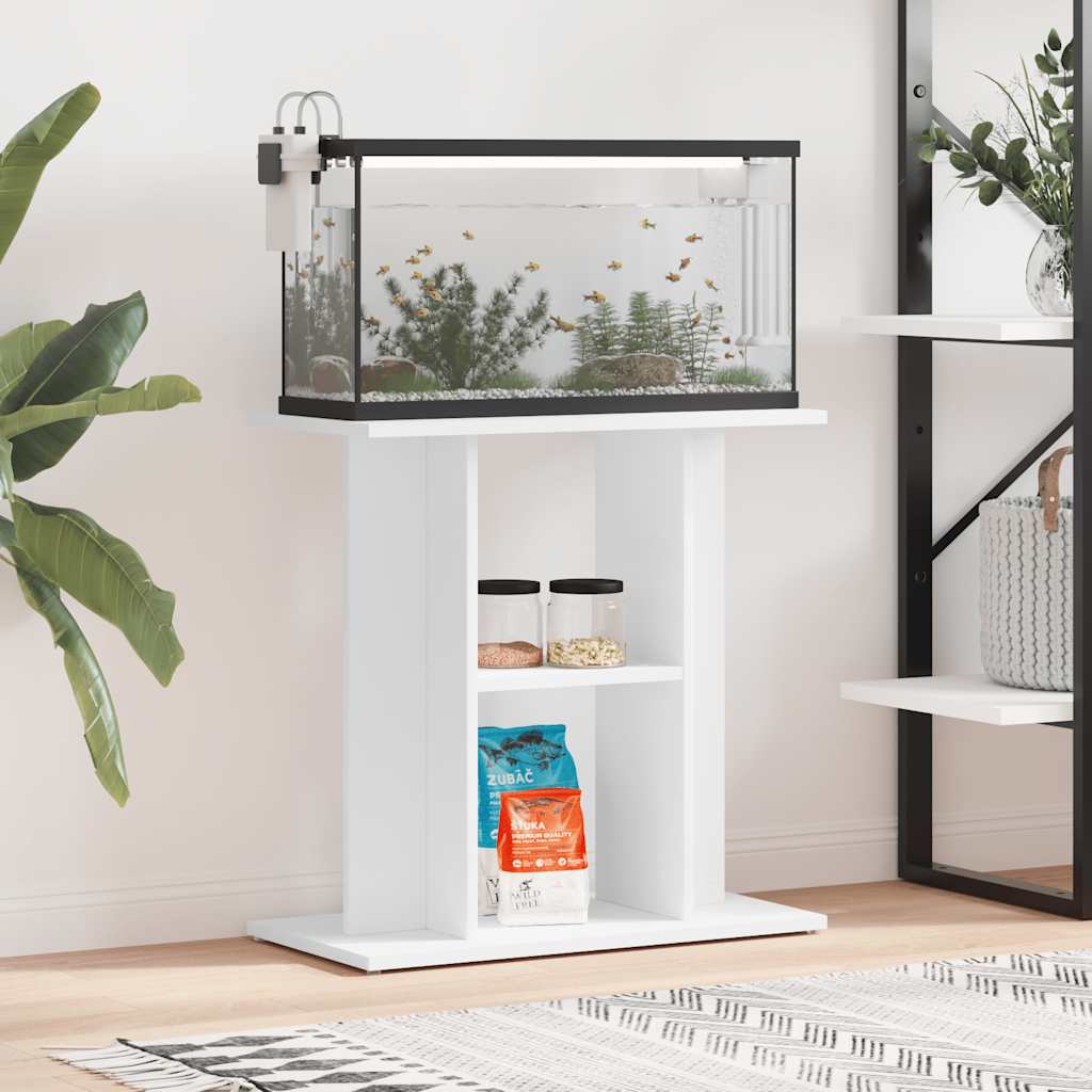 Vidaxl Aquarium Standard 60x30x60 cm verarbeitetes Holz weiß