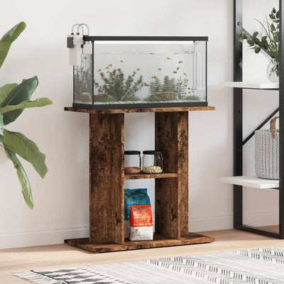 VIDAXL Aquarium Standard 60x30x60 cm propertiertes Holzgeräuchchen -Eiche gefärbt