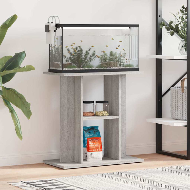 Vidaxl Aquarium Standard 60x30x60 cm verarbeitetes Holzgrau Sonoma