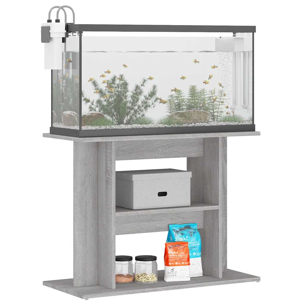 VIDAXL Aquarium Standard 80x35x60 cm verarbeiteter Holzbetonglijs