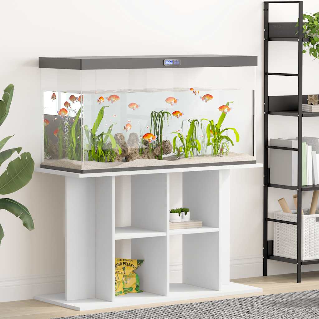 Vidaxl Aquarium Standard 100x40x60 cm verarbeitetes Holz weiß