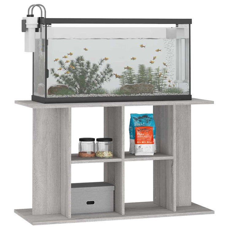 Vidaxl Aquarium Standard 100x40x60 cm verarbeitetes Holzgrau Sonoma