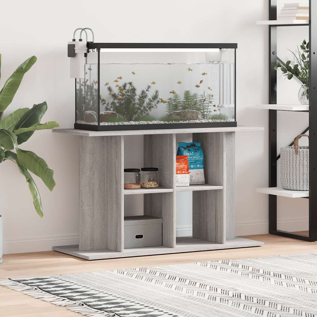 Vidaxl Aquarium Standard 100x40x60 cm verarbeitetes Holzgrau Sonoma