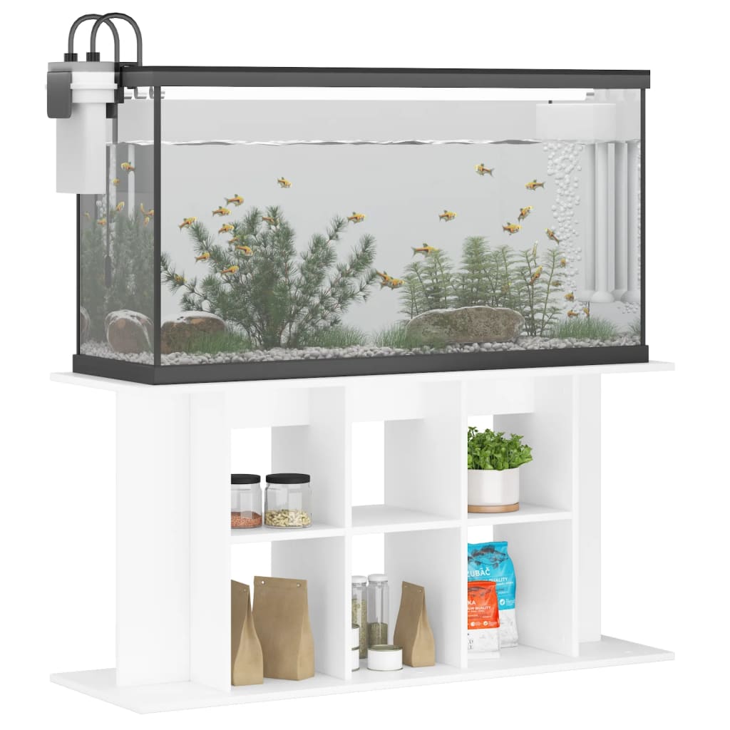 Vidaxl Aquarium Standard 120x40x60 cm verarbeitetes Holz weiß