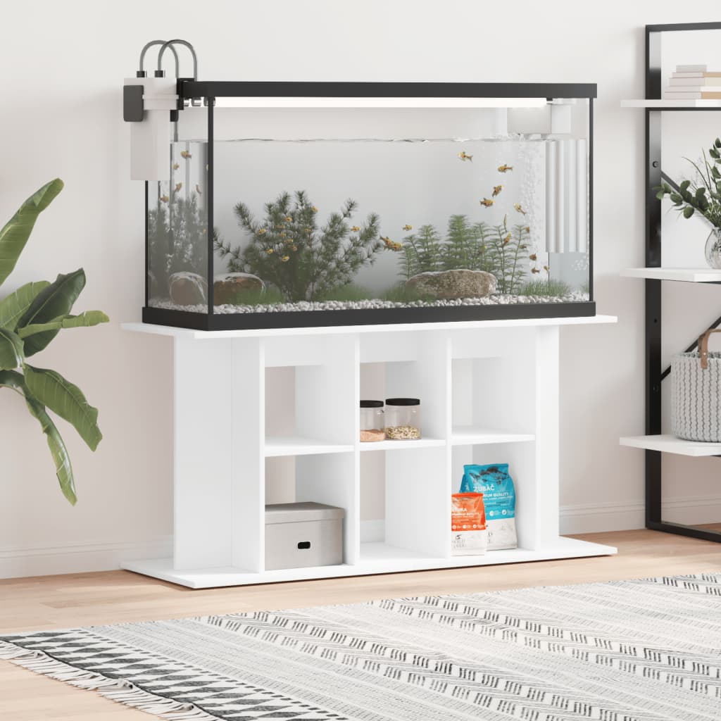 Vidaxl Aquarium Standard 120x40x60 cm verarbeitetes Holz weiß