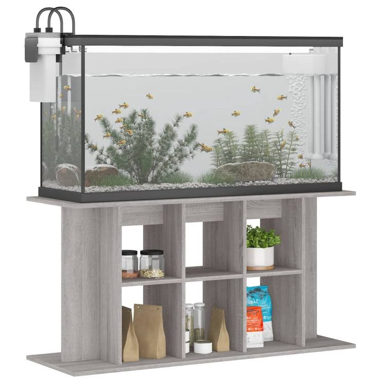 Vidaxl Aquarium Standard 120x40x60 cm verarbeitetes Holzgrau Sonoma