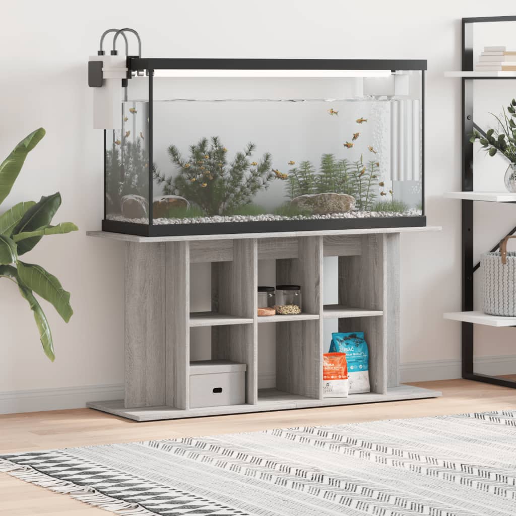 Vidaxl Aquarium Standard 120x40x60 cm verarbeitetes Holzgrau Sonoma
