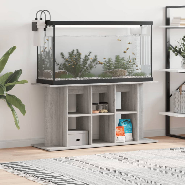 Vidaxl Aquarium Standard 120x40x60 cm verarbeitetes Holzgrau Sonoma