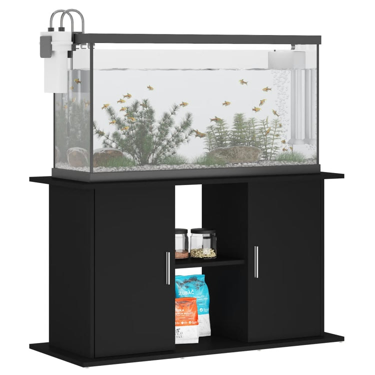 Vidaxl Aquarium Standard 101x41x58 cm verarbeitetes Holz schwarz