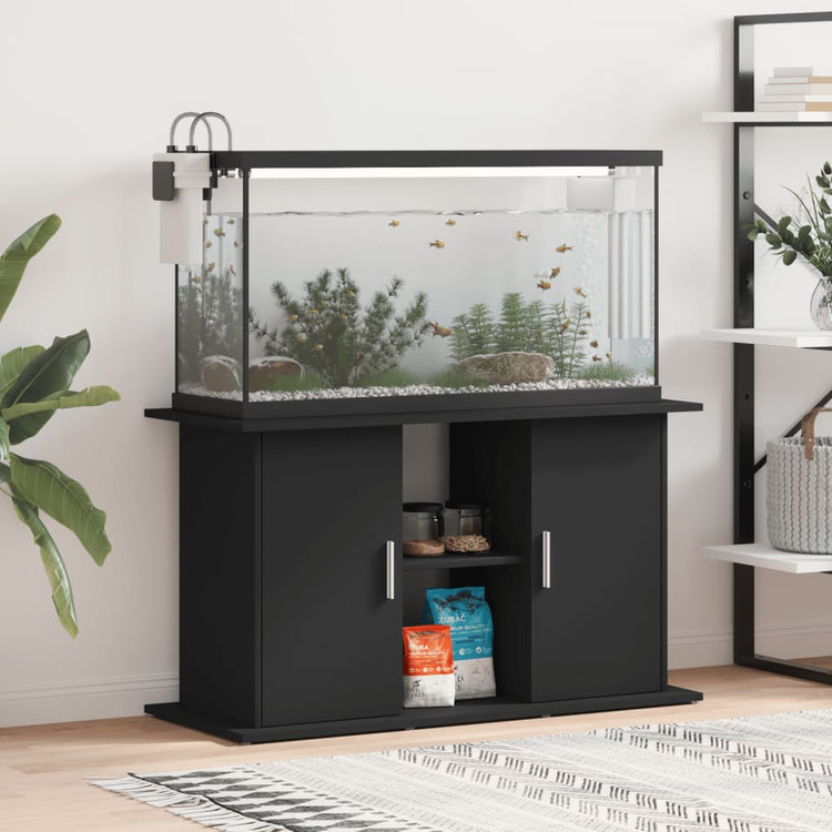 Vidaxl Aquarium Standard 101x41x58 cm verarbeitetes Holz schwarz