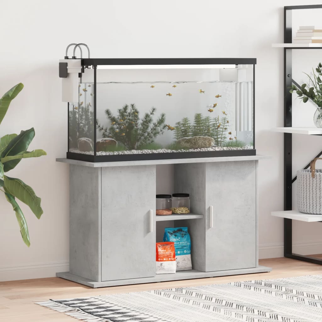 VIDAXL Aquarium Standard 101x41x58 cm verarbeitete Holzbetonglijs