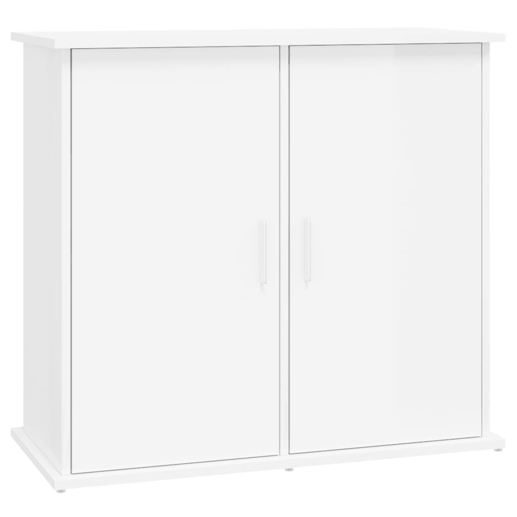 Vidaxl Aquarium Standard 81x36x73 cm verarbeitetes Holz Hochglanz weiß