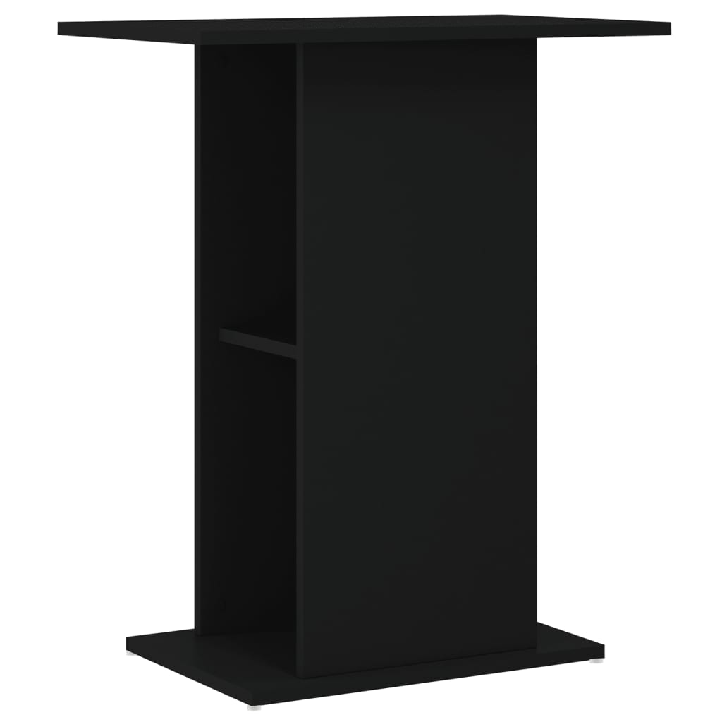 Vidaxl Aquarium Standard 60,5 x 36 x 72,5 cm verarbeitetes Holzschwarz