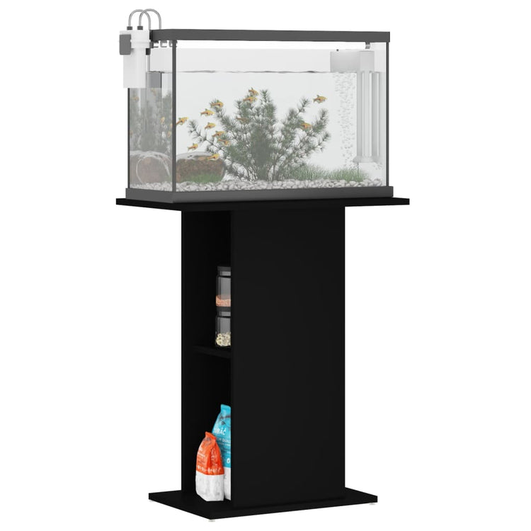 Vidaxl Aquarium Standard 60,5 x 36 x 72,5 cm verarbeitetes Holzschwarz