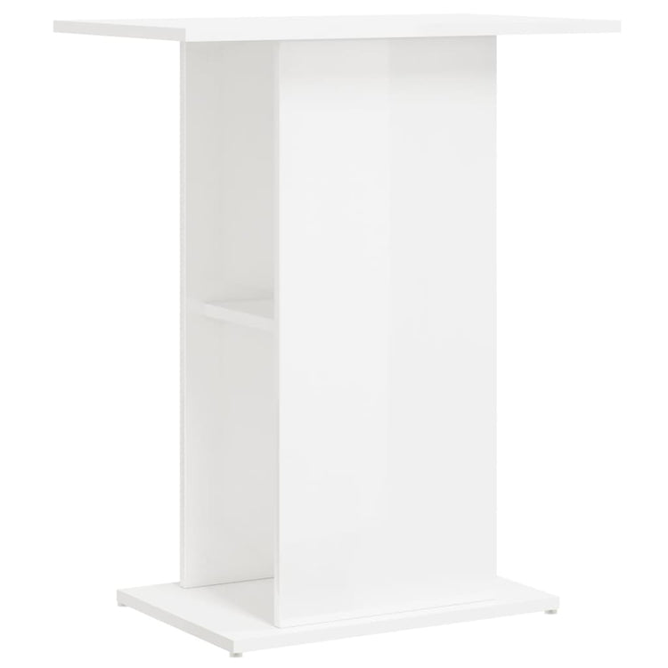 Vidaxl Aquarium Standard 60,5 x 36 x 72,5 cm verarbeitetes Holz Hochglanz weiß