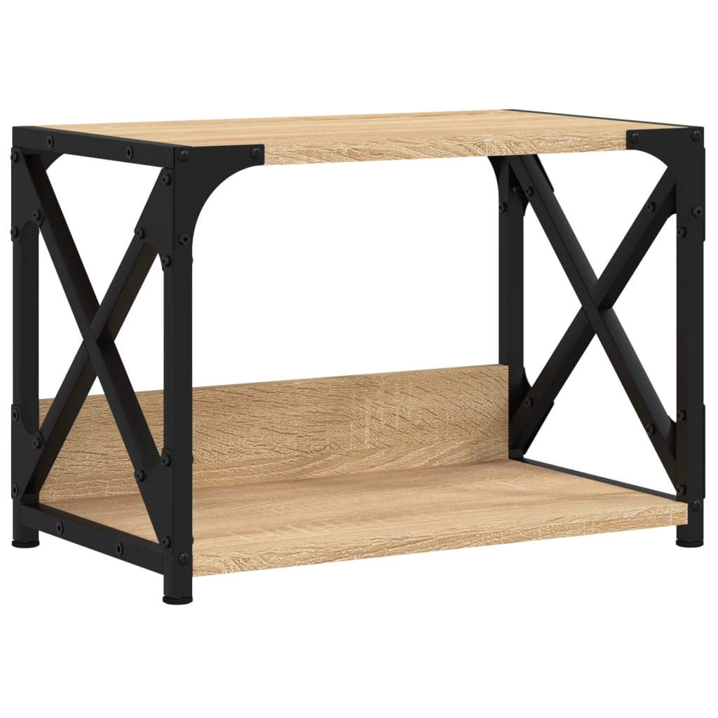 VIDAXL -Druckerständer 44x26x31.5 cm verarbeitetes Holz Sonoma Eiche gefärbt