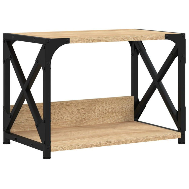 VIDAXL -Druckerständer 44x26x31.5 cm verarbeitetes Holz Sonoma Eiche gefärbt