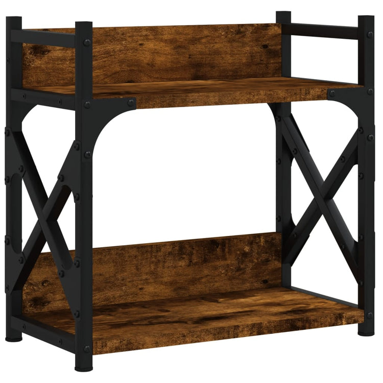 VIDAXL-Druckerständer 2-layer 40x20x40 cm Propertiertes Holzgeräuchchen-Eiche