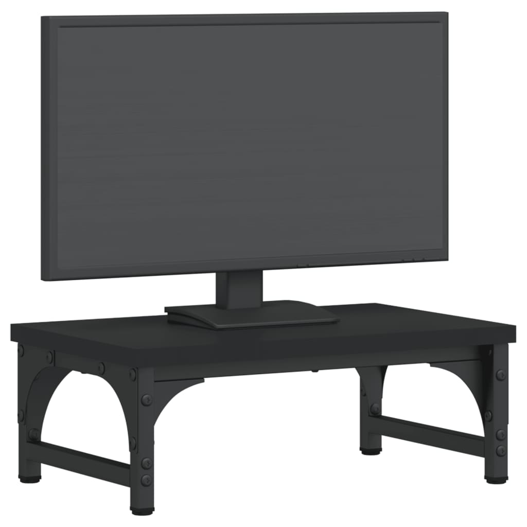 Vidaxl Monitor Standard 37x23x14 cm verarbeitetes Holzschwarz schwarz