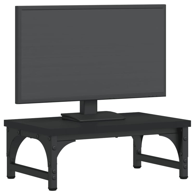 Vidaxl Monitor Standard 37x23x14 cm verarbeitetes Holzschwarz schwarz