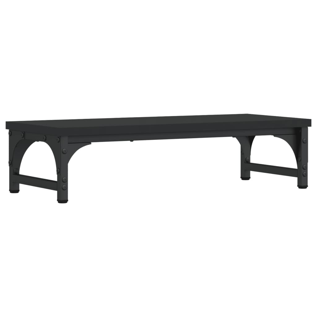 Vidaxl Monitor Standard 55x23x14 cm verarbeitetes Holzschwarz schwarz